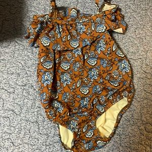 Floral baby swimsuit